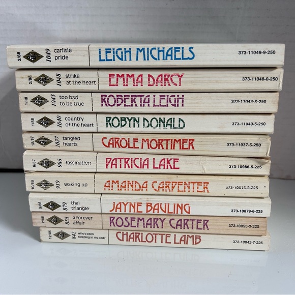 Vintage RARE Book Collection (10) Harlequin Presents -
Romance books LOT 2 - Picture 1 of 6